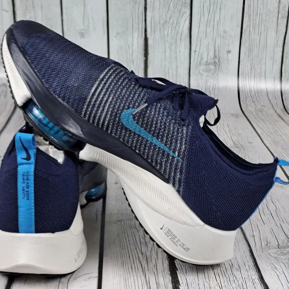 Nike Air Zoom Tempo Next% Flyknit Shoes Mens 13 Blue CI9923-401